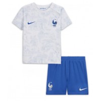 Camiseta Francia Segunda Equipación Replica Mundial 2022 para niños mangas cortas (+ Pantalones cortos)